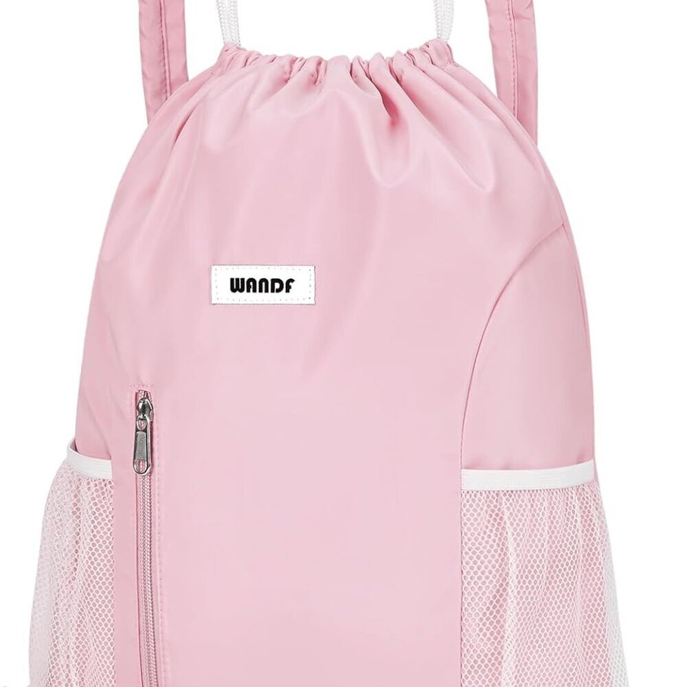Drawstring Backpack With Shoulder Pad Sports Gym … - image 8